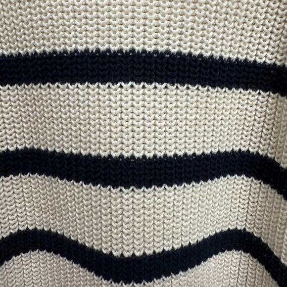 Vintage Talbots Striped Cotton Long Sleeve Mockneck Sweater Women’s Size L / XL - Picture 3 of 3